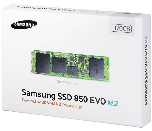 Samsung 120GB M.2 2280 SSD 850 EVO - 244002 - zdjęcie